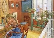 Carl Larsson Writing Letters oil painting reproduction
